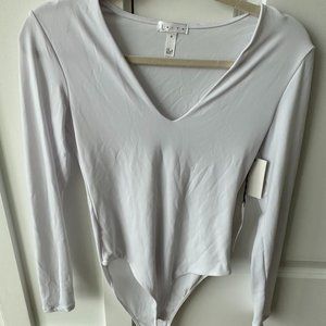 x2 NWT- Nordstrom- Leila  White & Rose Gold Bodysuits- Medium